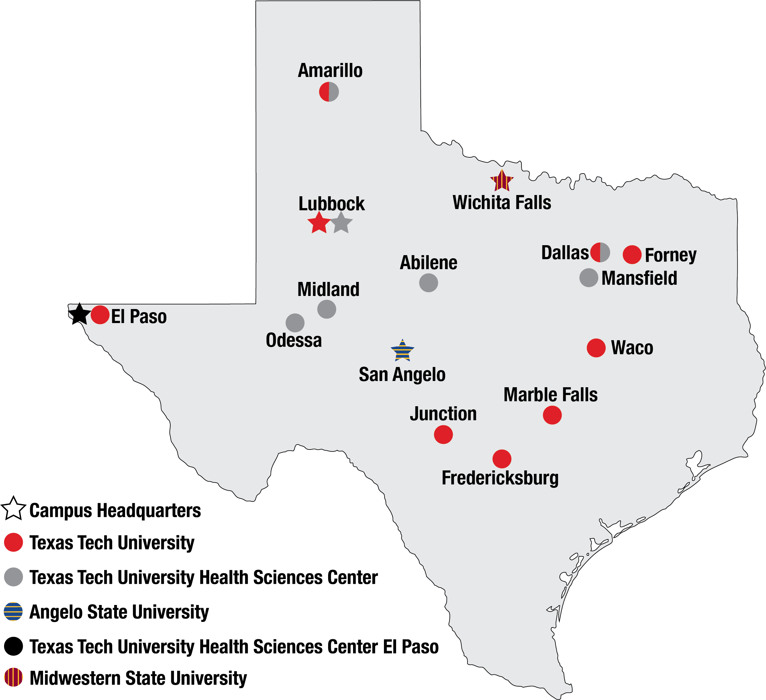 TTU System Locations TTU System Locations